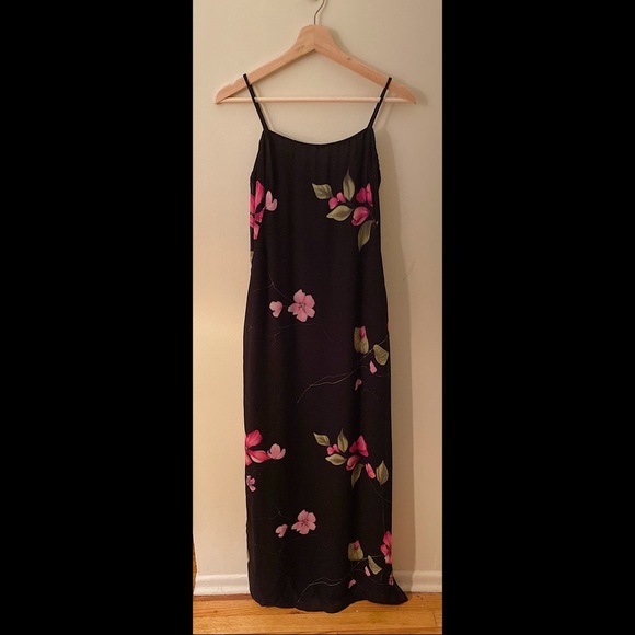 Allen B. By Allen Schwartz Dresses & Skirts - Vintage Black Floral Maxi Dress